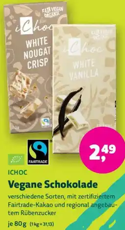 Biomarkt ICHOC Vegane Schokolade Angebot