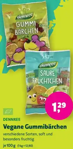 Biomarkt DENNREE Vegane Gummibärchen Angebot