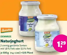 Biomarkt demeter DENNREE Naturjoghurt Angebot