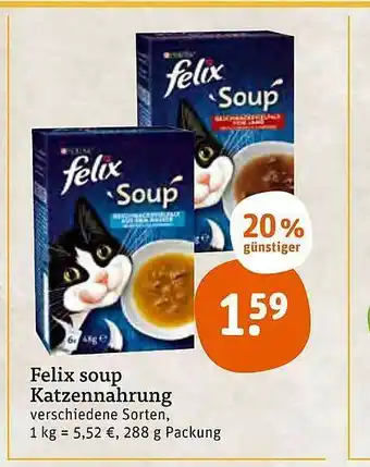 tegut Felix Soup Katzennahrung Angebot