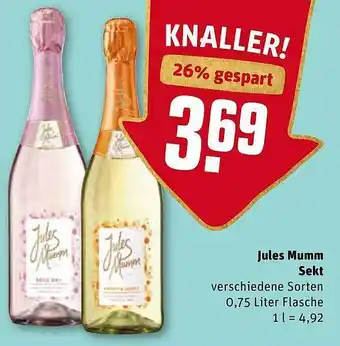 REWE Kaufpark Jules Mumm Sekt Angebot