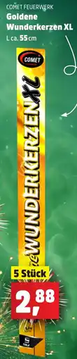 Thomas Philipps COMET FEUERWERK Goldene Wunderkerzen XL Angebot