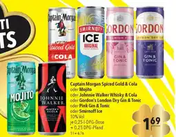 CITTI Markt Captain Morgan Spiced Gold & Cola oder Mojito Angebot
