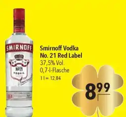 CITTI Markt Smirnoff Vodka No. 21 Red Label Angebot