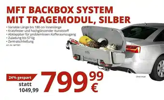 A.T.U. Mft Backbox System Mit Tragemodul Silber Angebot