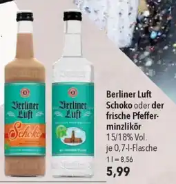 CITTI Markt Berliner Luft Schoko oder der frische Pfefferminzlikör Angebot