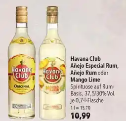 CITTI Markt Havana Club Añejo Especial Rum, Añejo Rum oder Mango Lime Angebot