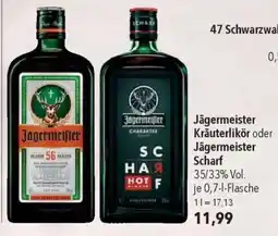 CITTI Markt Jägermeister Kräuterlikör oder Jägermeister Scharf Angebot