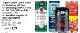 CITTI Markt Tanqueray London Dry Gin & Tonic oder Alcohol Free with Tonic Angebot