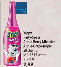 CITTI Markt Yippy Party-Spass Apple-Berry-Mix oder Apple-Grape-Tropic Angebot