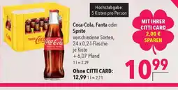 CITTI Markt Coca-Cola, Fanta oder Sprite Angebot