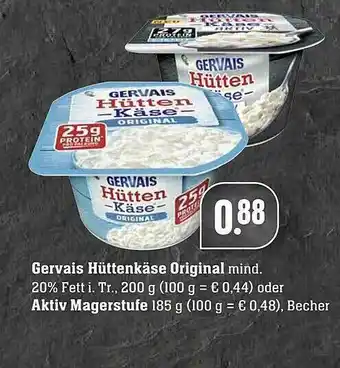 Edeka Gervais Hüttenkäse Original Oder Aktiv Magerstufe Angebot