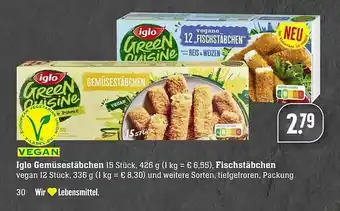 Edeka Iglo Gemüsestäbchen Vegan Angebot