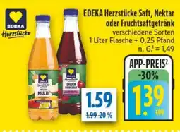 diska EDEKA Herzstücke Saft, Nektar oder Fruchtsaftgetränk Angebot