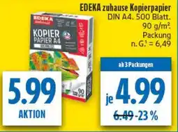 diska EDEKA zuhause Kopierpapier Angebot