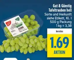 diska Gut & Günstig Tafeltrauben hell Angebot