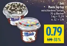 diska Zott Monte Top Cup Angebot