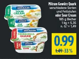 diska Milram Gewürz Quark oder Sour Cream Angebot