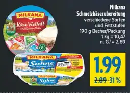 diska Milkana Schmelzkäsezubereitung Angebot