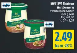 diska EWU 1894 Thüringer Wurstkonserve Angebot