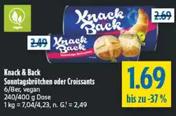 diska Knack & Back Sonntagsbrötchen oder Croissants Angebot