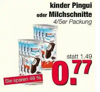 Edeka Scherer Kinder Pingui Oder Milchschnitte Angebot