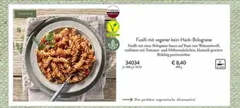 Eismann Fusilli Mit Veganer Kein-hack-bolognese Angebot