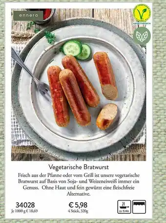 Eismann Vegetarische Bratwurst Angebot