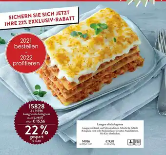 Eismann Lasagne Alla Bolognese Angebot