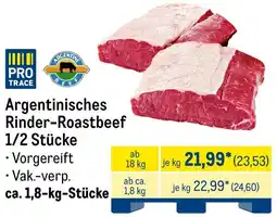 METRO Argentinisches Rinder-Roastbeef 1/2 Stücke Angebot