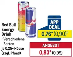 METRO Red Bull Energy Drink Angebot