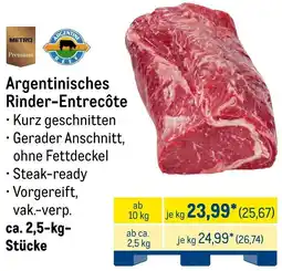 METRO METRO Premium Argentinisches Rinder-Entrecôte Angebot