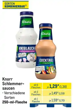 METRO Knorr Schlemmersaucen Angebot