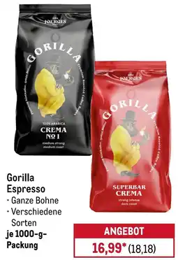 METRO Gorilla Espresso Angebot