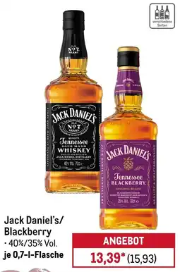 METRO Jack Daniel's/Blackberry Angebot
