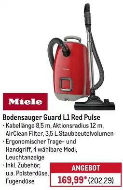 METRO Miele Bodensauger Guard L1 Red Pulse Angebot
