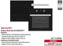 METRO SHARP Einbau-Herd-Set S1-61D27ITK Angebot