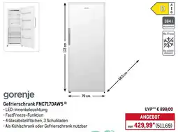 METRO gorenje Gefrierschrank FNC717DAW5 Angebot