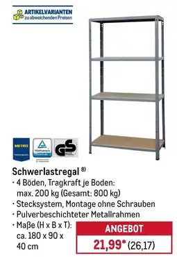 METRO METRO PROFESSIONAL Schwerlastregal Angebot