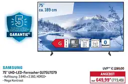 METRO SAMSUNG 75" UHD-LED-Fernseher GU75U7079 Angebot
