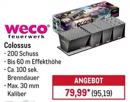 METRO weco feuerwerk Colossus Angebot