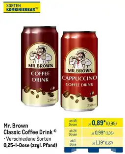 METRO Mr. Brown Classic Coffee Drink Angebot
