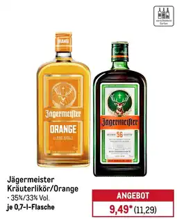 METRO Jägermeister Kräuterlikör/Orange Angebot