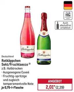 METRO Rotkäppchen Sekt/Fruchtsecco Angebot