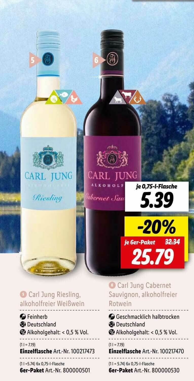 Carl Jung Riesling Angebot bei Lidl