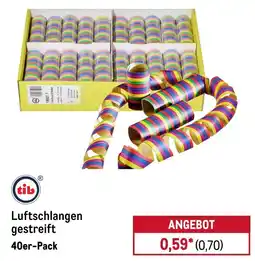 METRO tib Luftschlangen gestreift Angebot