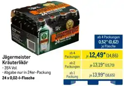METRO Jägermeister Kräuterlikör Angebot