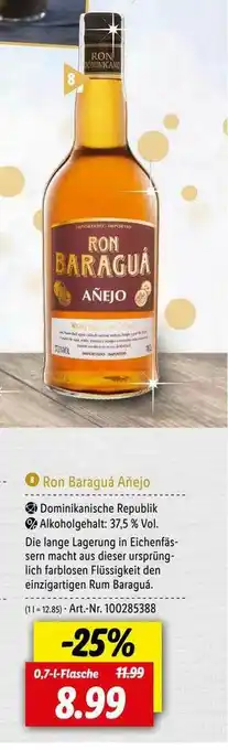 Lidl Ron Baragua Añejo Angebot