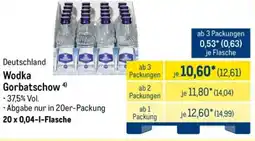METRO Wodka Gorbatschow Angebot
