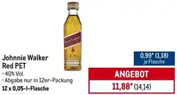 METRO Johnnie Walker Red PET Angebot